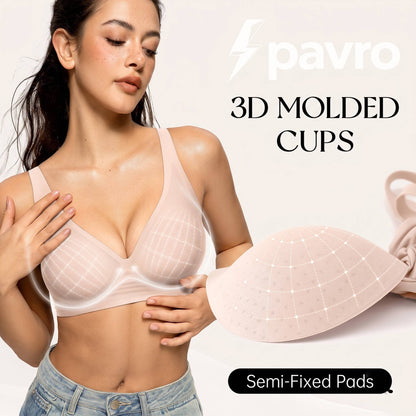 Jelly Seamless V neck wireless bra
