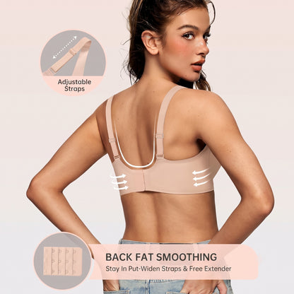 Jelly Seamless V neck wireless bra